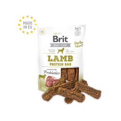 brit care snack cane protein bar agnello